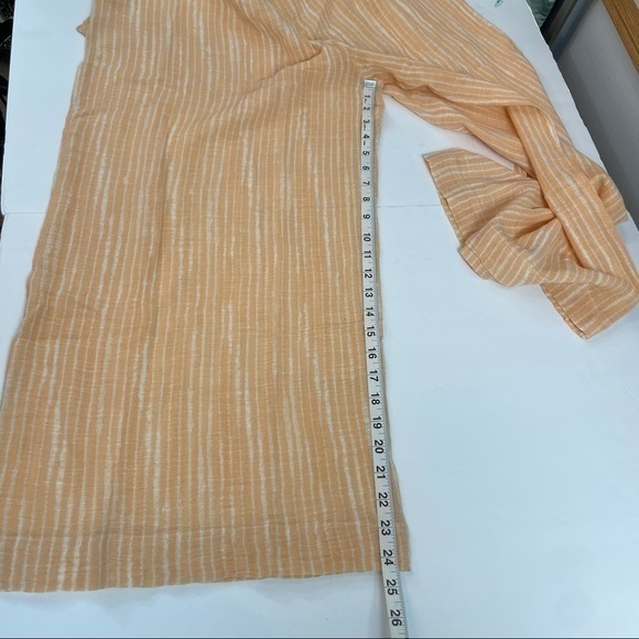 Urban Outfitters Peach Jaden Striped Scoop Back Wide Leg Lightweight Jumpsuit - Picture 12 of 17